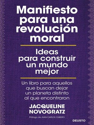 cover image of Manifiesto para una revolución moral